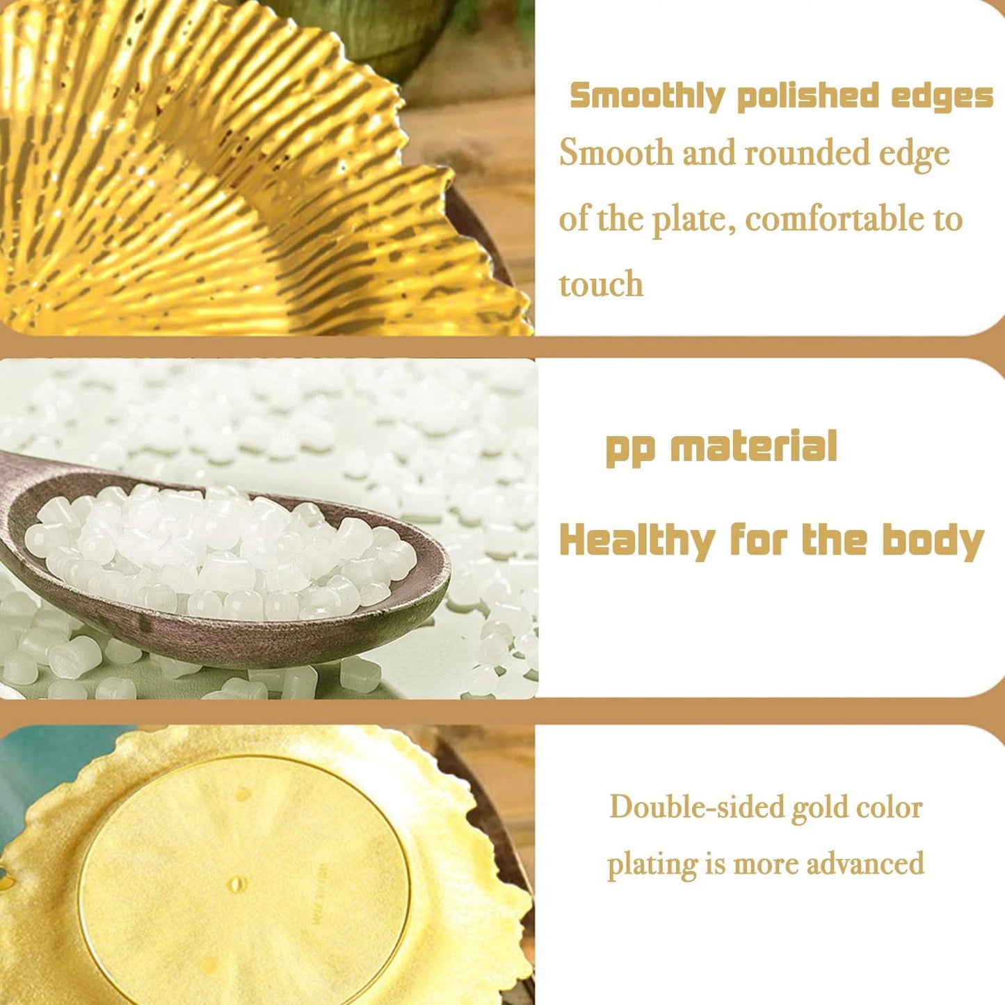 100 Pcs Charger Plates Bulk 13 Inch/Gold Charger Plate 13 in Round Matte Reef Plate Charger Ruffled Rim Dinner Charger Hollow out Flower Holde (100)